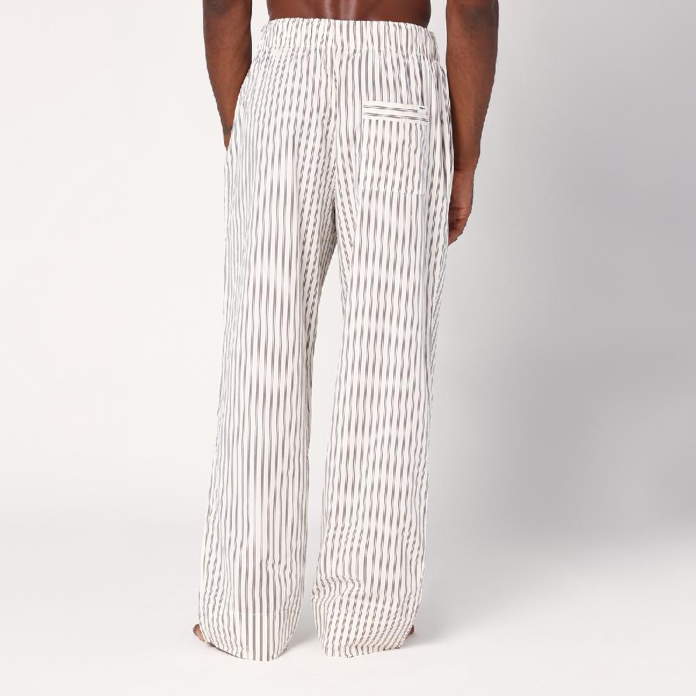 Tekla Pantalone pigiama beige a righe Negozio