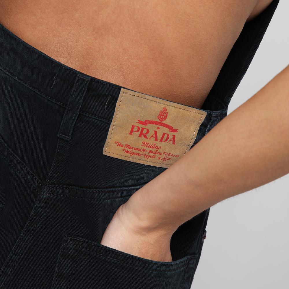 Prada Tuta nera in denim Fino Al -60%