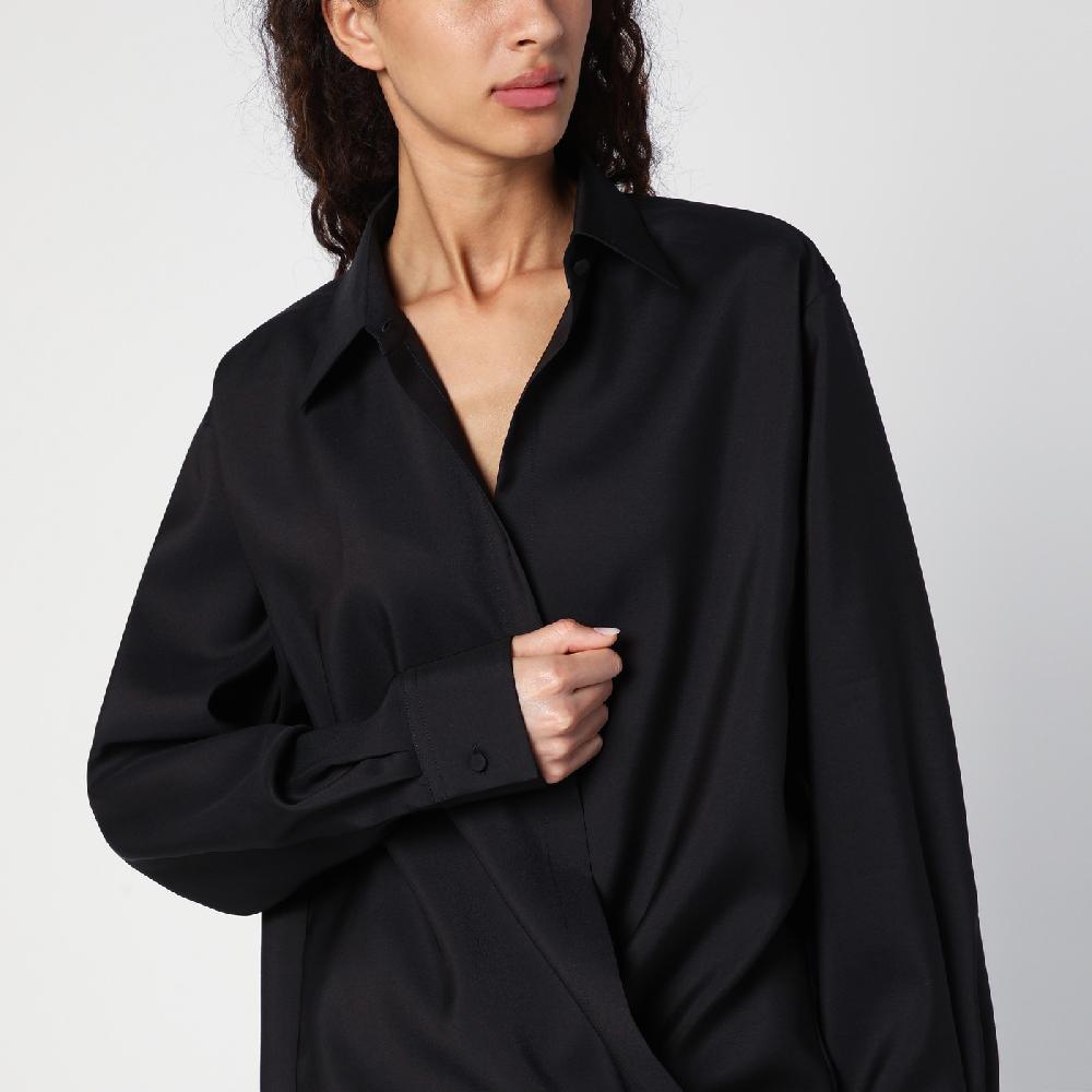 Valentino Garavani Camicia nera con coulisse Novità