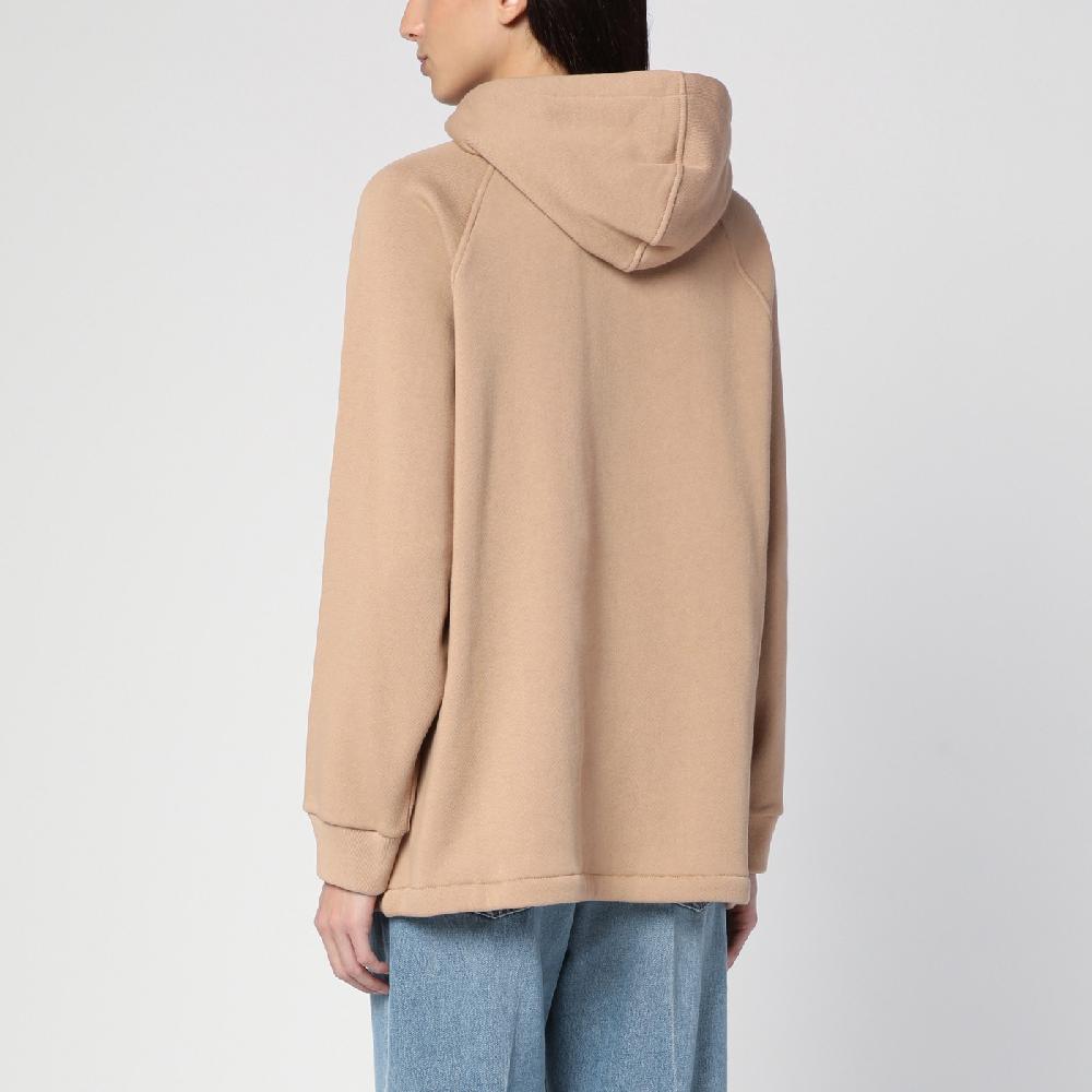 GUCCI Felpa beige con nastro Web Negozio
