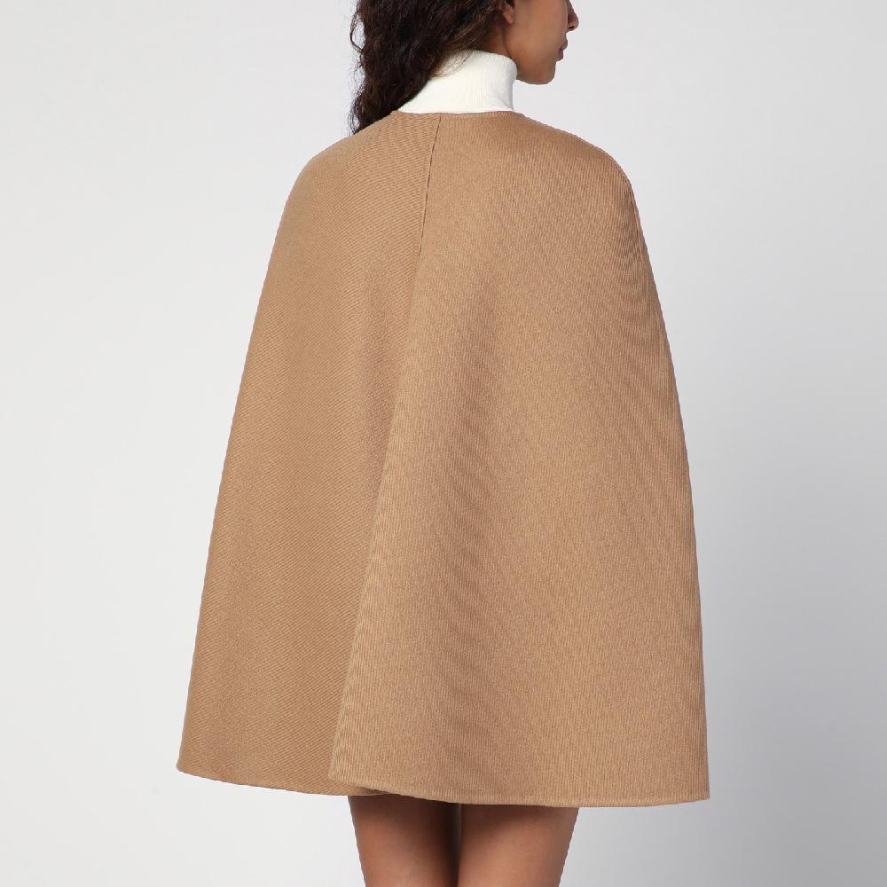 GUCCI Mantella beige in lana e cashmere Nuova