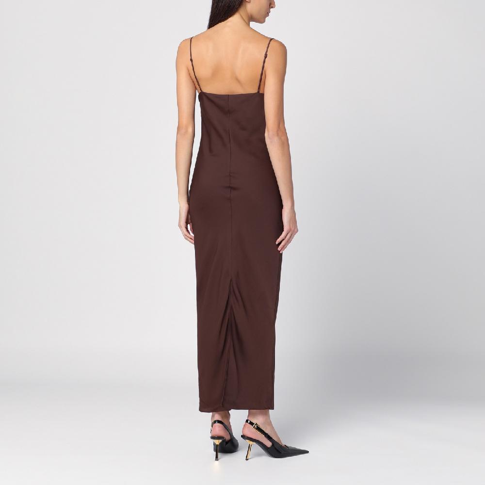 ROTATE Birger Christensen Abito con spalline marrone Prezzo Ridotto
