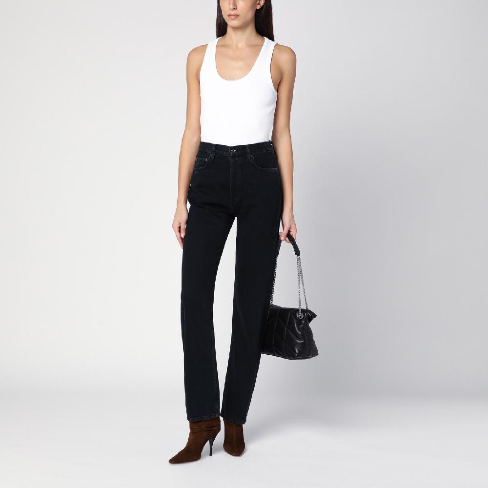 AGOLDE Jeans nero in denim rigenerato Convenienza