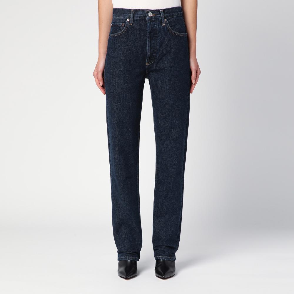 AGOLDE Jeans blu scuro in denim organico