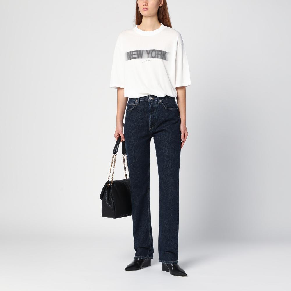 AGOLDE Jeans blu scuro in denim organico Economico