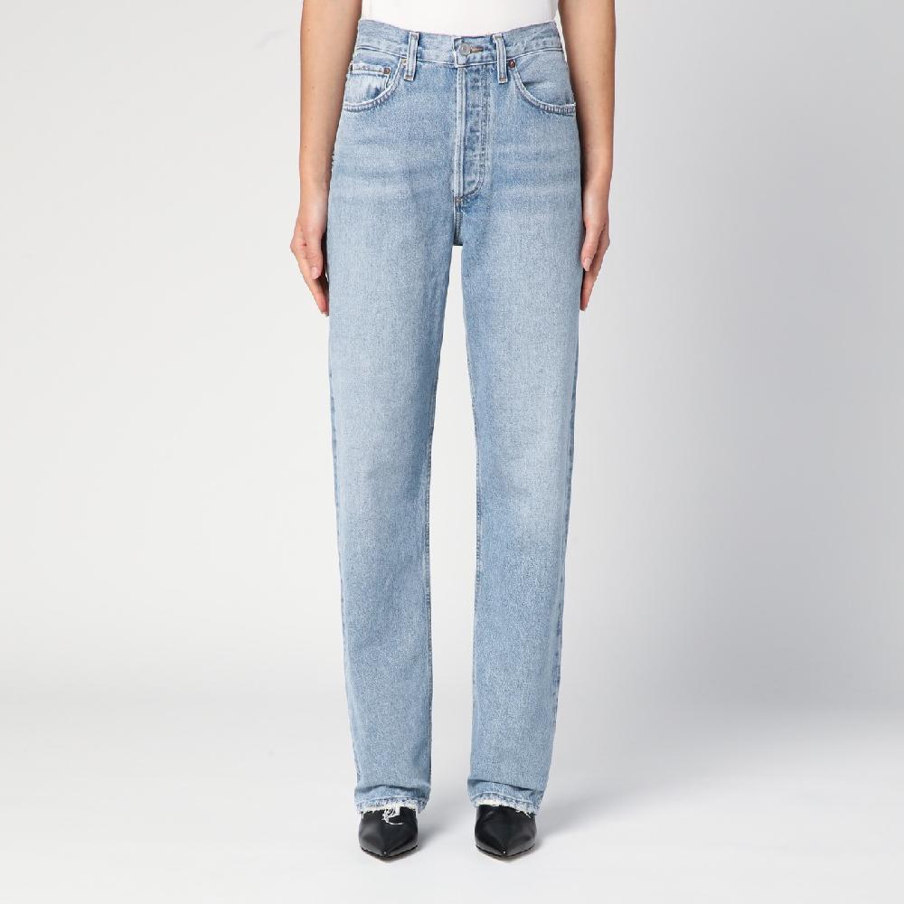 AGOLDE Jeans azzurro in denim rigenerato
