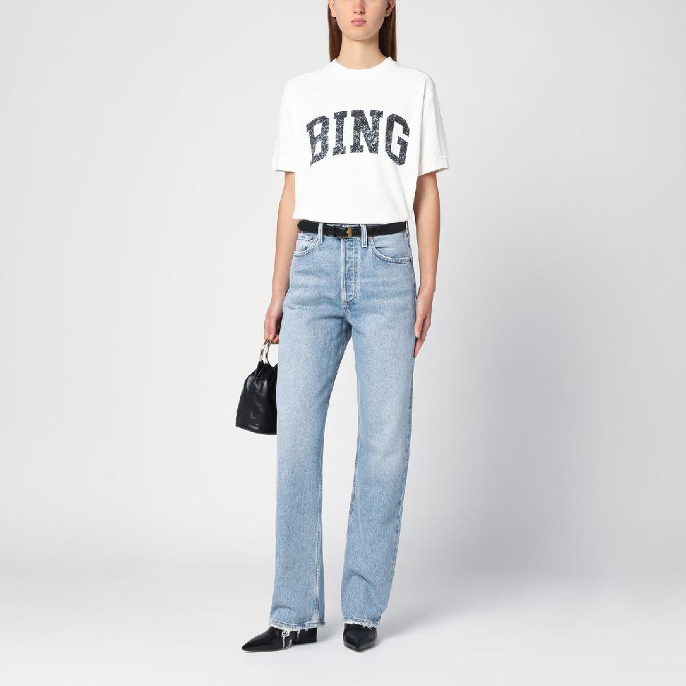 AGOLDE Jeans azzurro in denim rigenerato Outlet