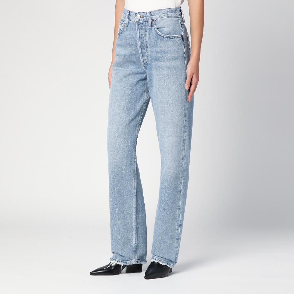 AGOLDE Jeans azzurro in denim rigenerato Outlet