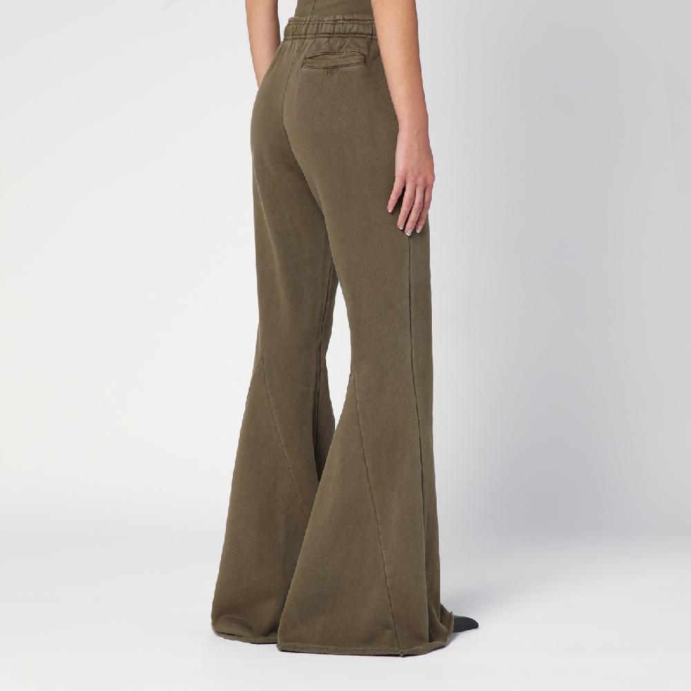 Entire Studios Pantalone a zampa verde militare in cotone organico 2025