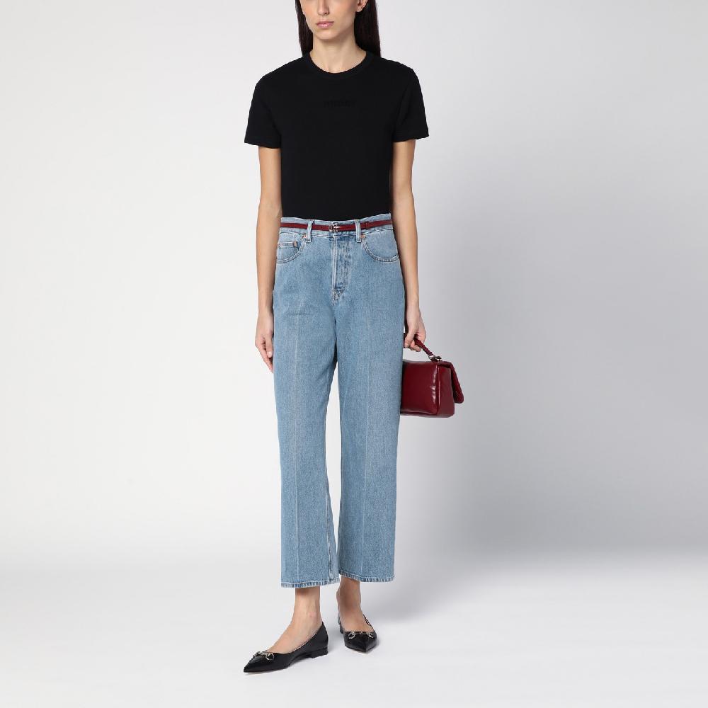 GUCCI T-shirt nera in cotone Offerta