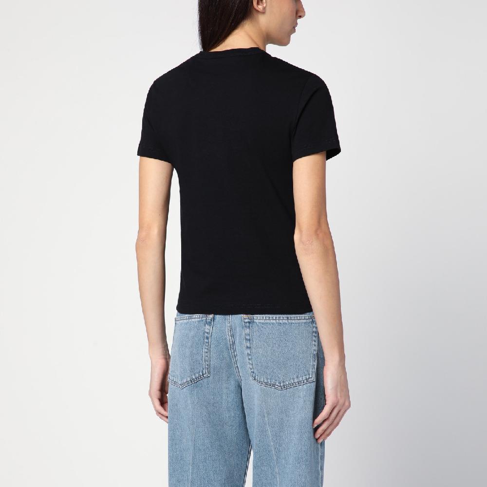 GUCCI T-shirt nera in cotone Offerta