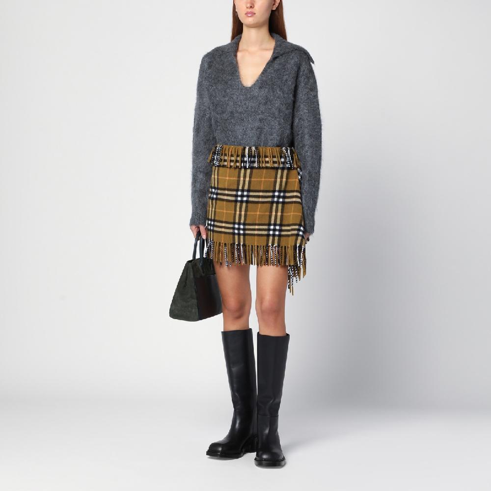 Loulou Studio Maglione grigio in misto alpaca Vendita Economica