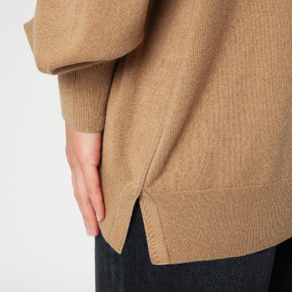 Dries Van Noten Maglione dolcevita beige in cashmere I Più Venduti