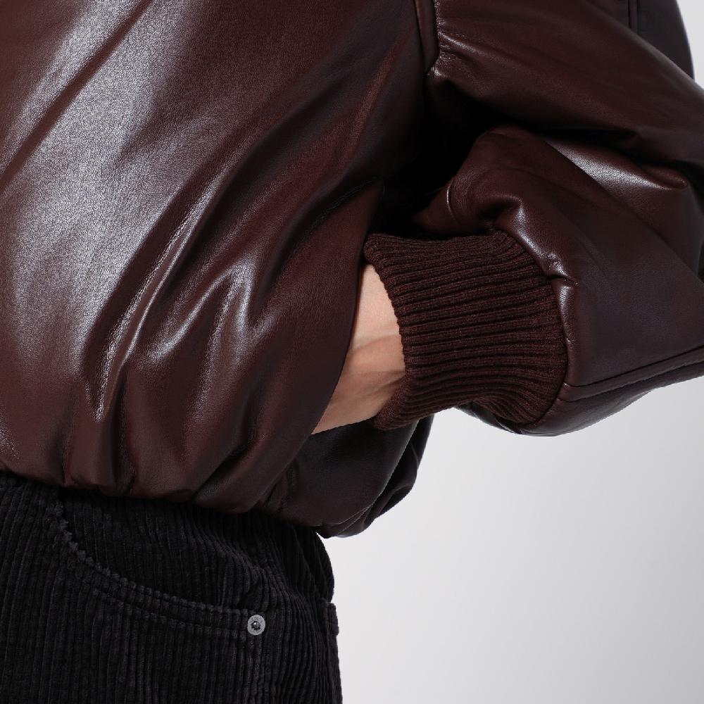 AGOLDE Bomber marrone in eco pelle Nuova
