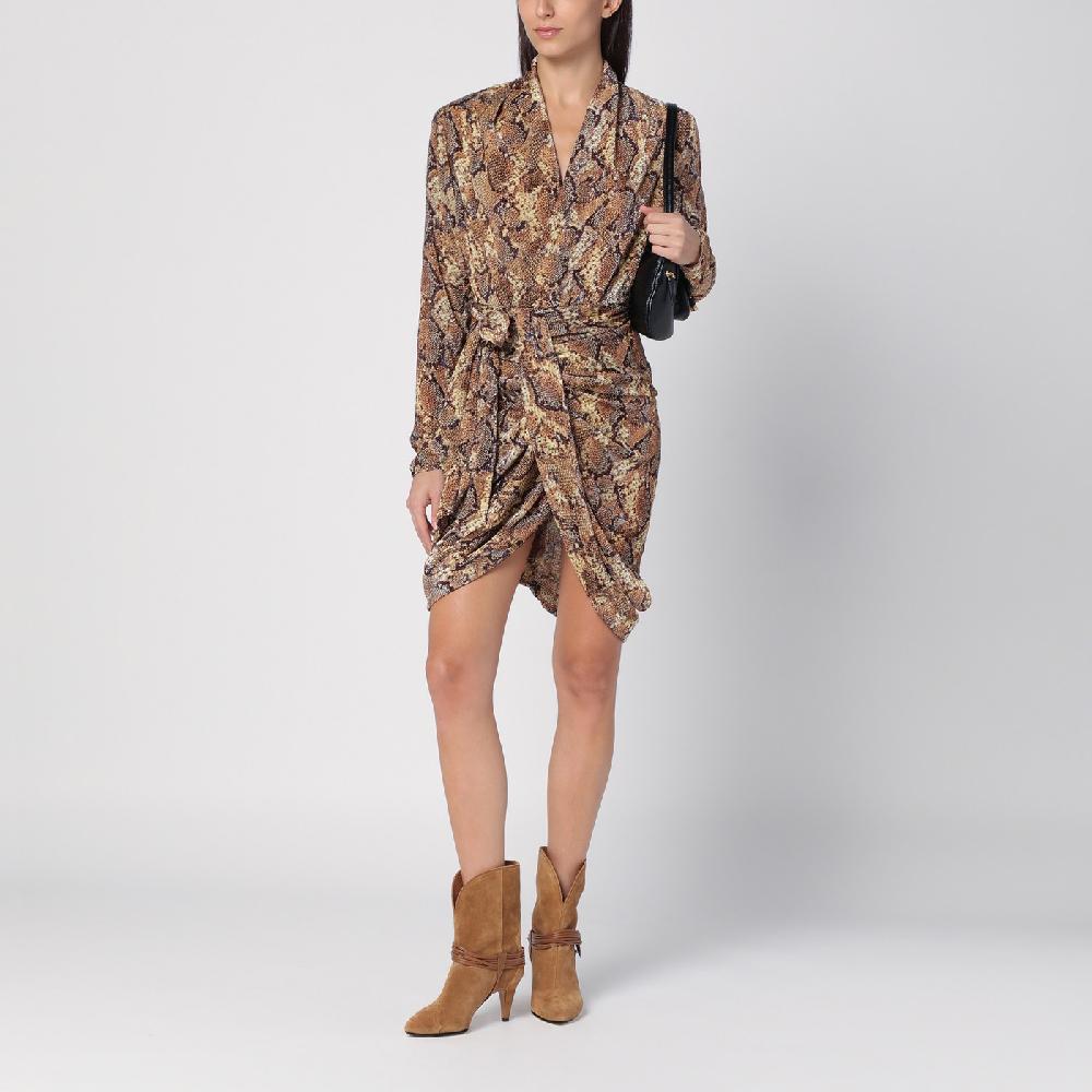 ISABEL MARANT Abito Cleora con stampa serpente Italia