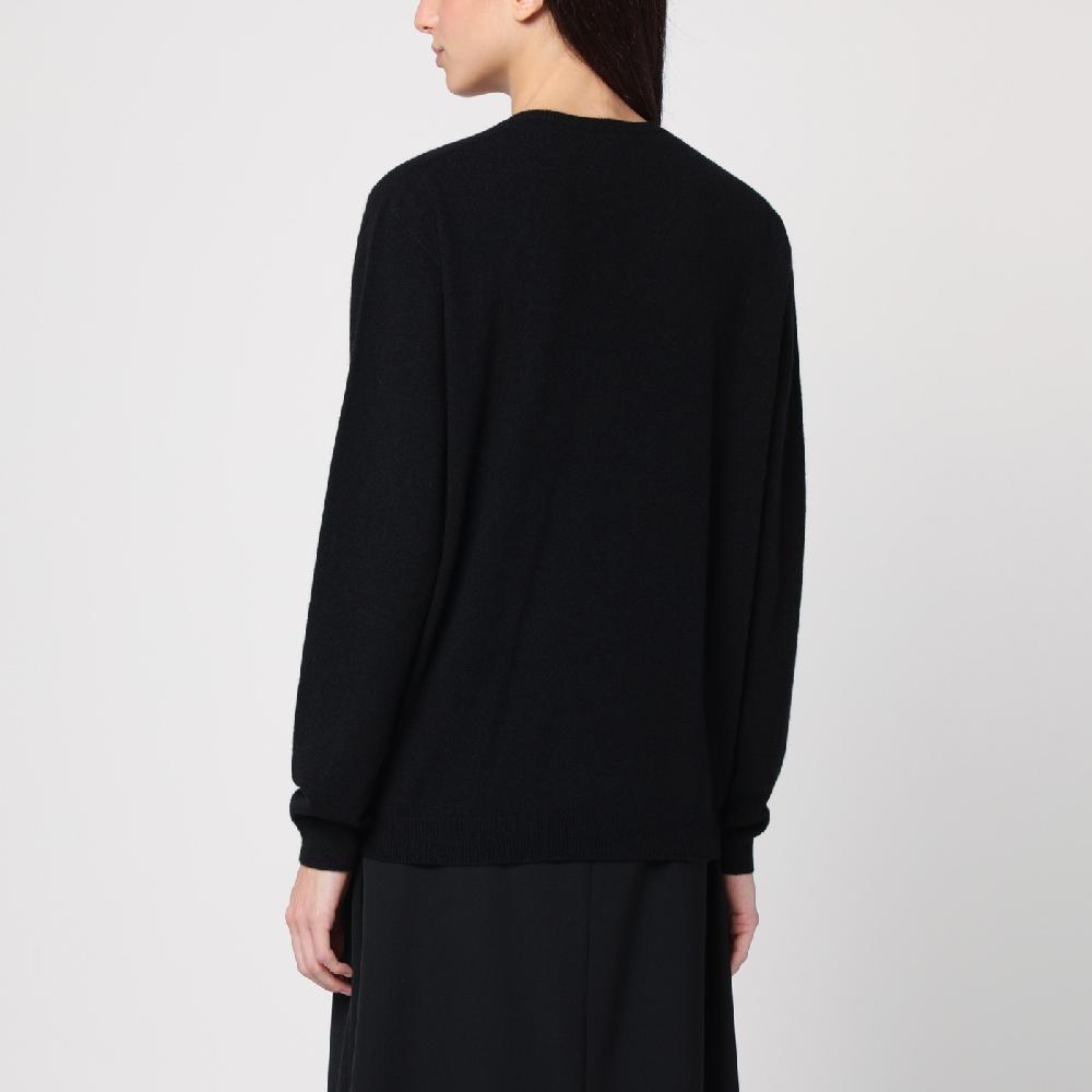 The Row Maglione Isaora nero in cashmere Soddisfazione Garantita