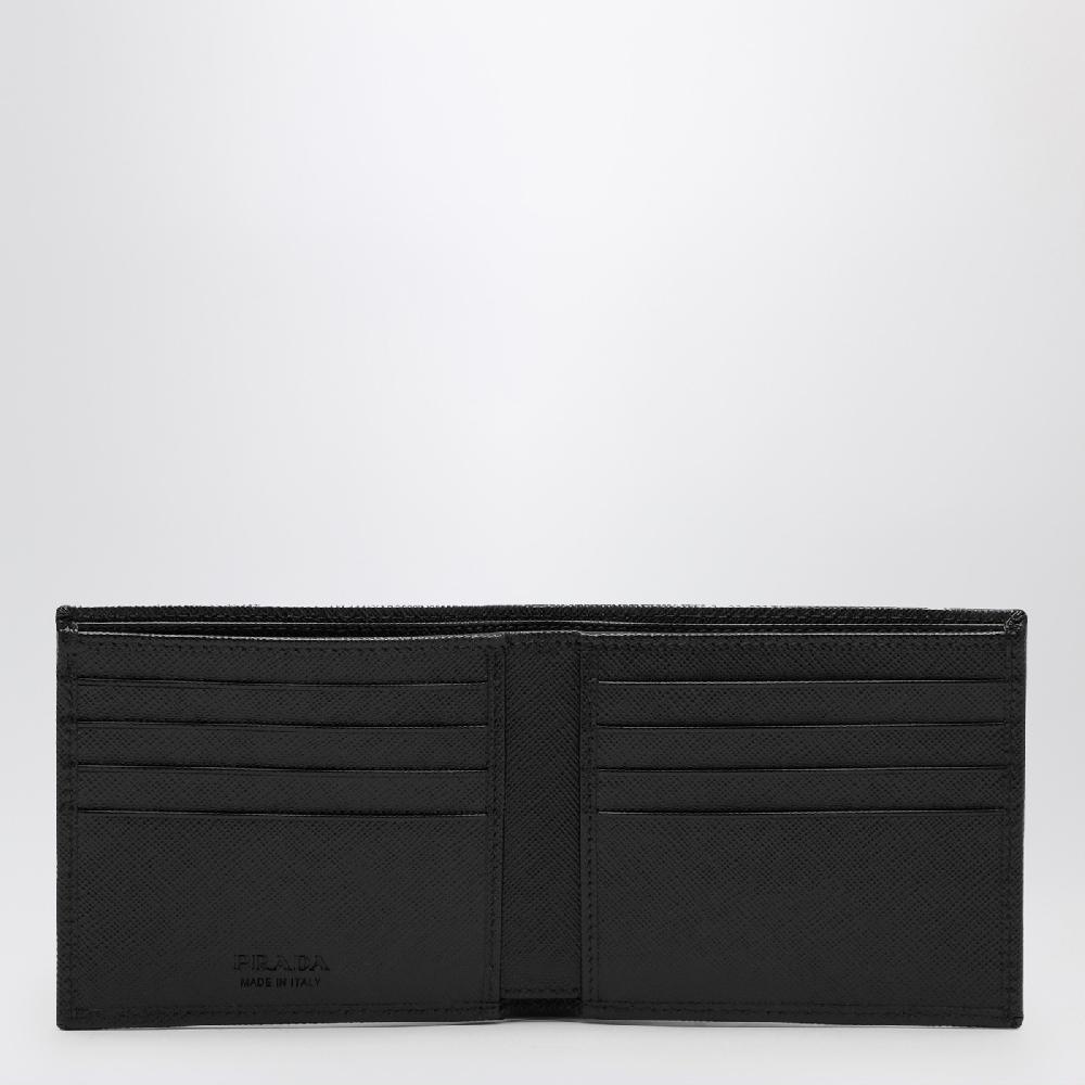 Prada Portafoglio orizzontale nero in Saffiano Promozione Limitata