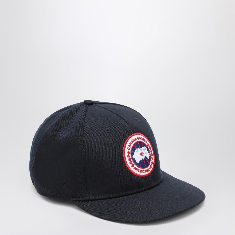 Canada Goose Cappello da baseball blu con patch Economico