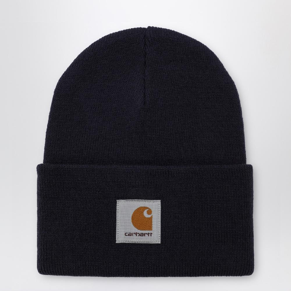 Carhartt WIP Cuffia blu con patch logo In Vendita