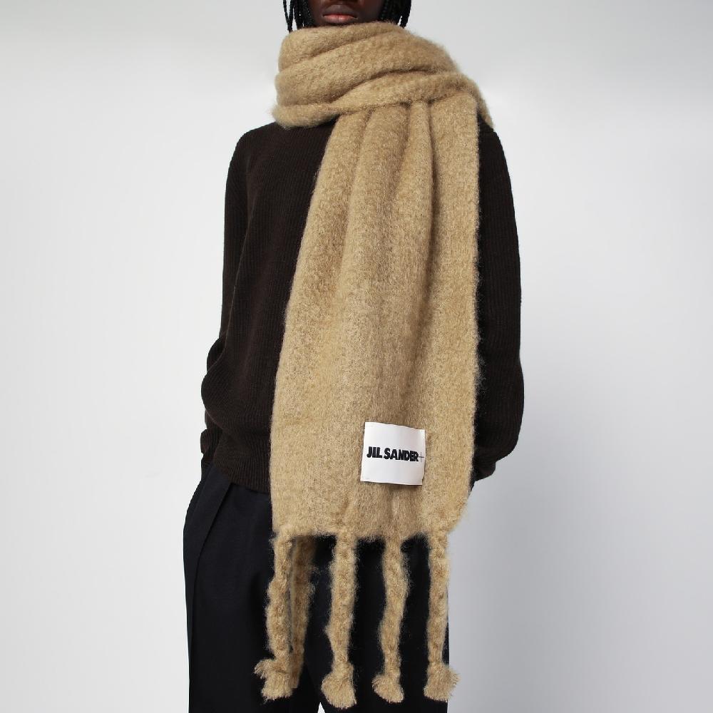 Jil Sander Sciarpa beige in misto mohair Italia
