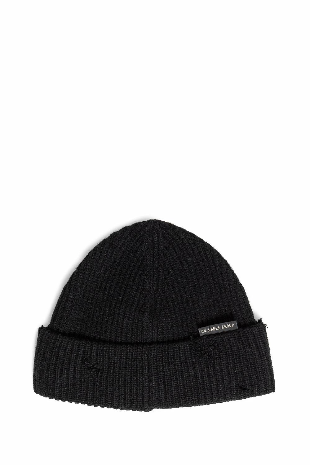 Antonioli 44 LABEL GROUP MAN BLACK HATS Nuova