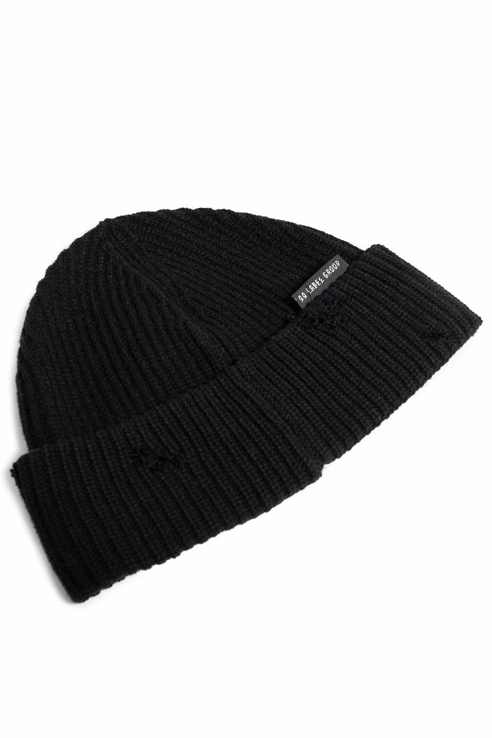 Antonioli 44 LABEL GROUP MAN BLACK HATS Nuova
