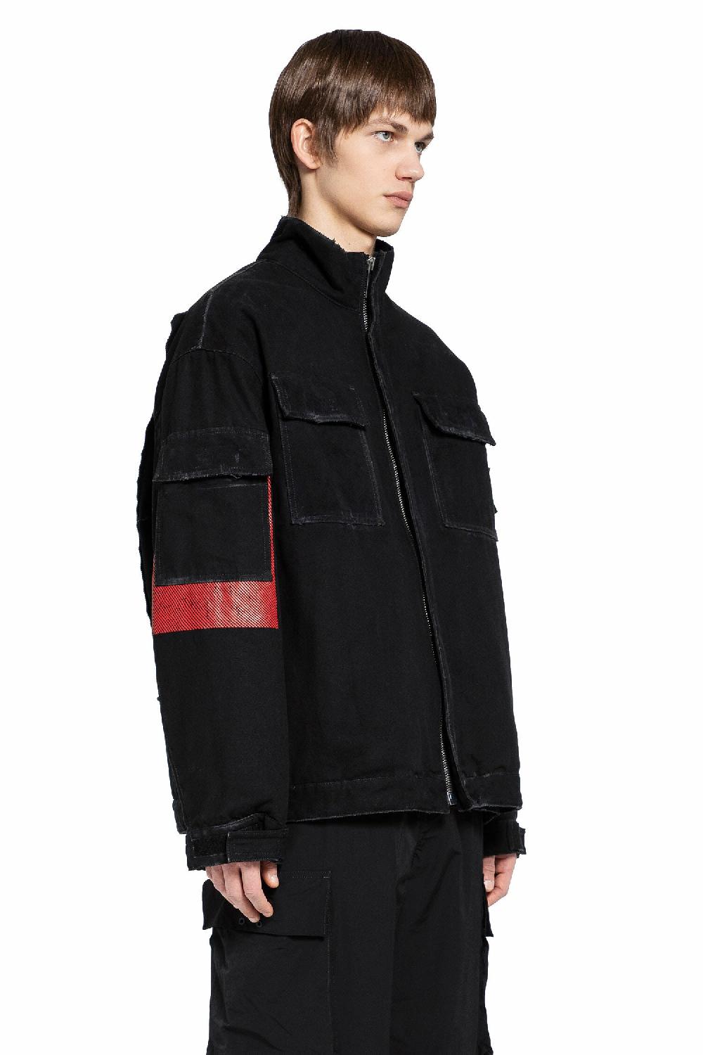 Antonioli 44 LABEL GROUP MAN BLACK JACKETS Qualità