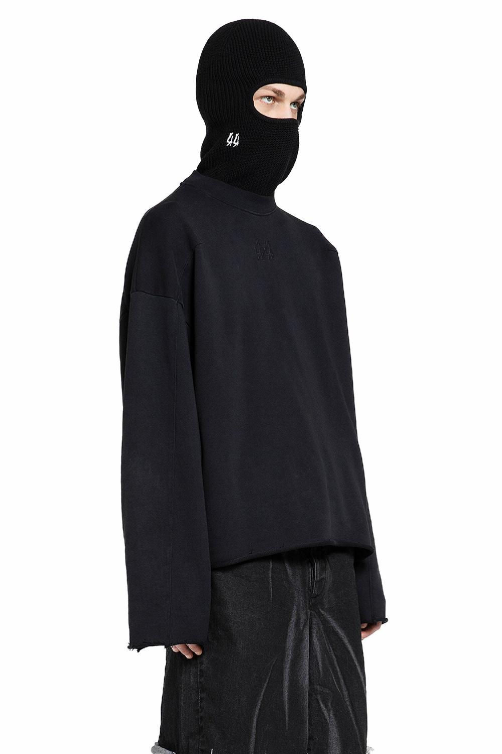 Antonioli 44 LABEL GROUP MAN BLACK KNITWEAR Spedizione Gratuita