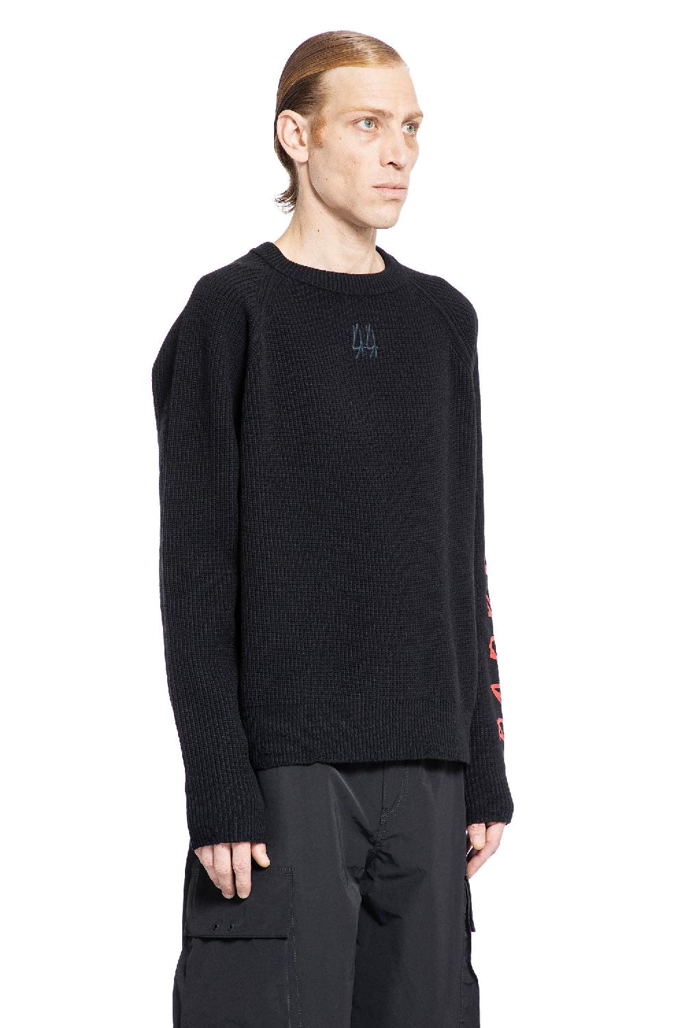 Antonioli 44 LABEL GROUP MAN BLACK KNITWEAR Pezzi Unici