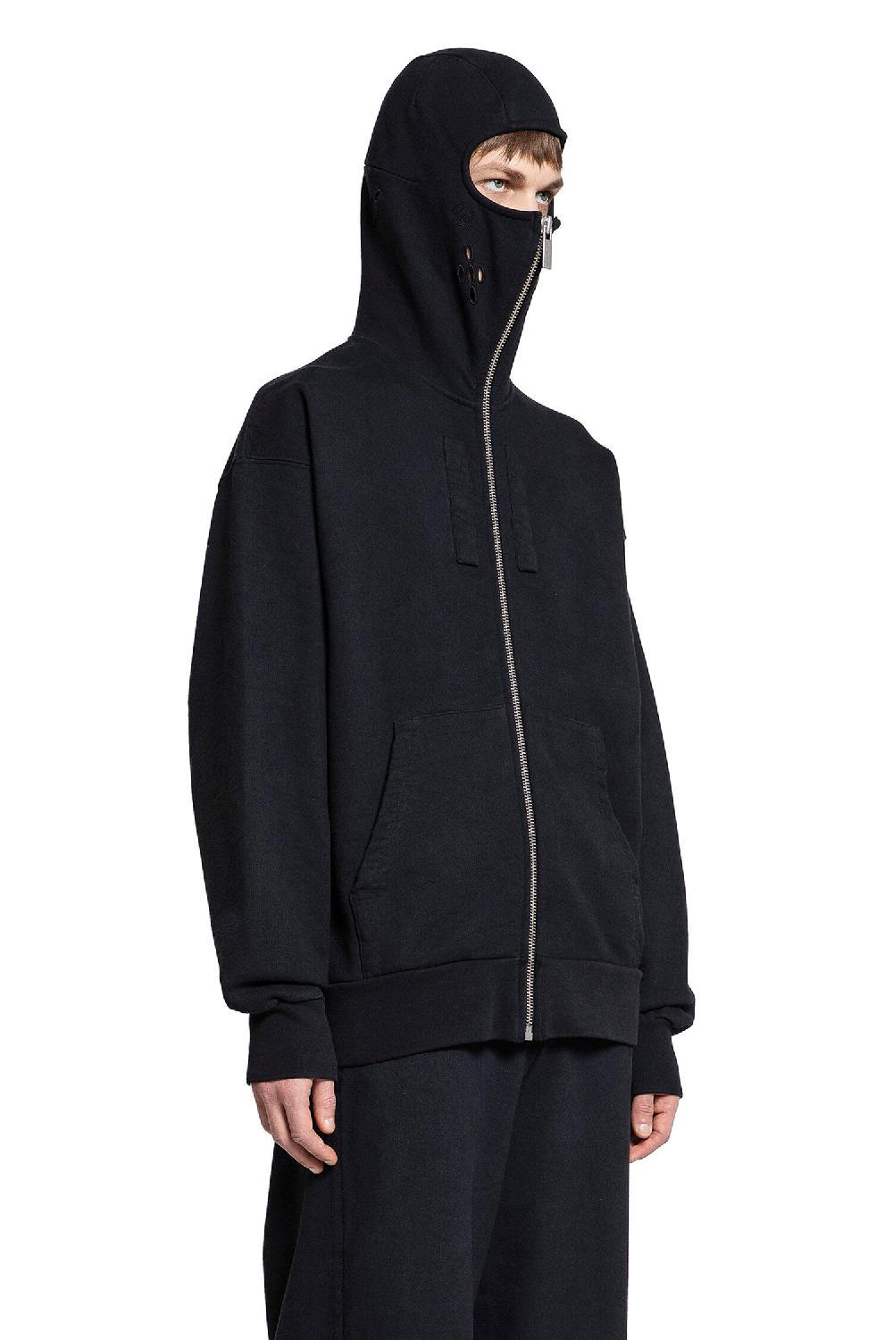 Antonioli 44 LABEL GROUP MAN BLACK SWEATSHIRTS Offerta