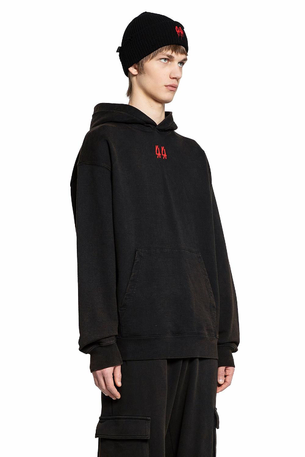 Antonioli 44 LABEL GROUP MAN BLACK SWEATSHIRTS In Vendita