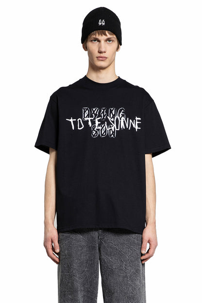 Antonioli 44 LABEL GROUP MAN BLACK T-SHIRTS & TANK TOPS Vendita Calda