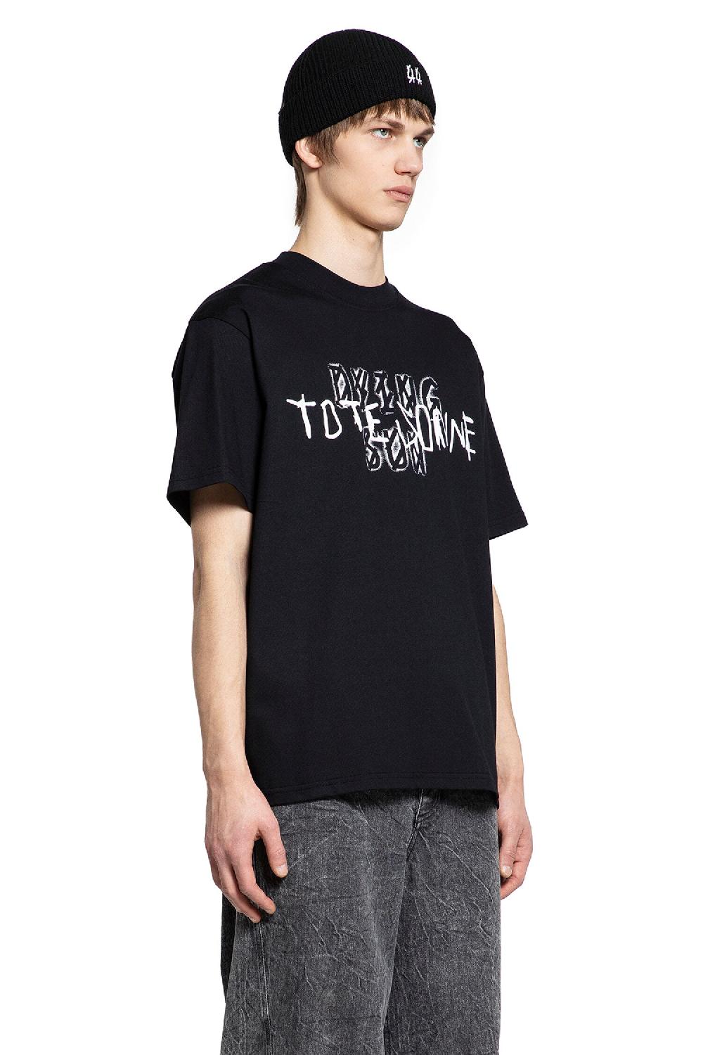 Antonioli 44 LABEL GROUP MAN BLACK T-SHIRTS & TANK TOPS Vendita Calda