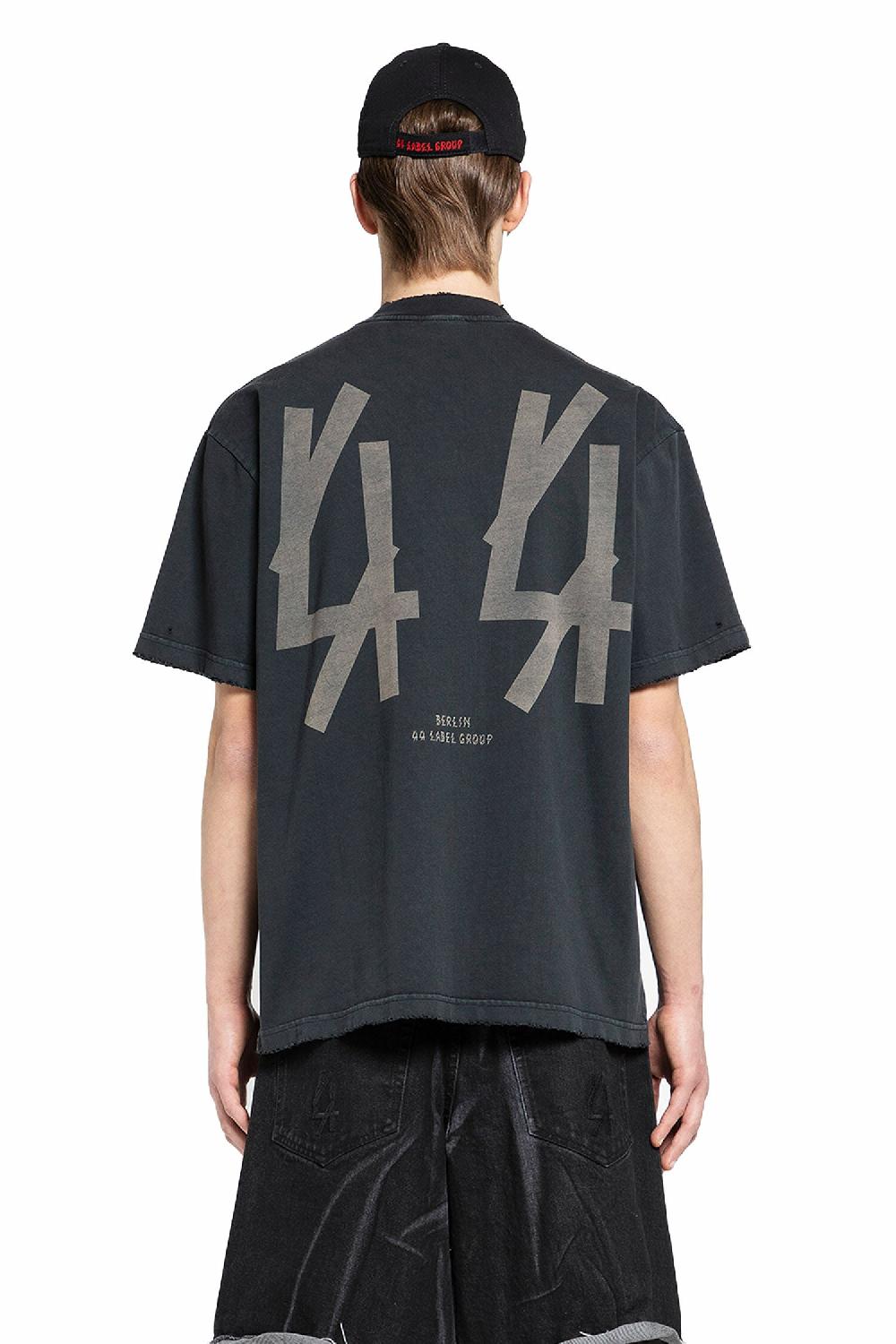 Antonioli 44 LABEL GROUP MAN BLACK T-SHIRTS & TANK TOPS Vendite Flash
