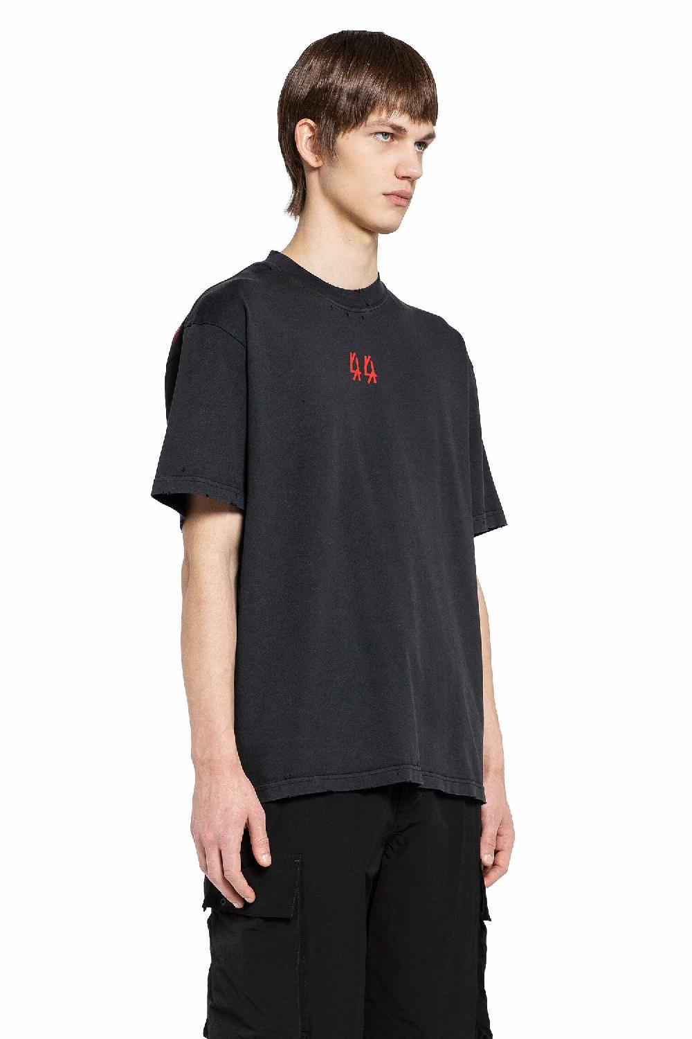 Antonioli 44 LABEL GROUP MAN BLACK T-SHIRTS & TANK TOPS Negozio
