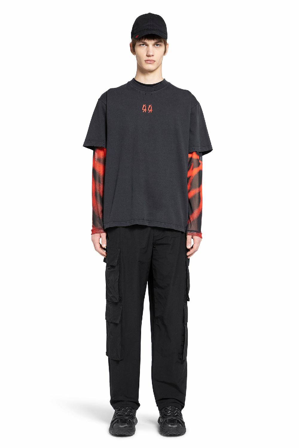 Antonioli 44 LABEL GROUP MAN BLACK T-SHIRTS & TANK TOPS Negozio