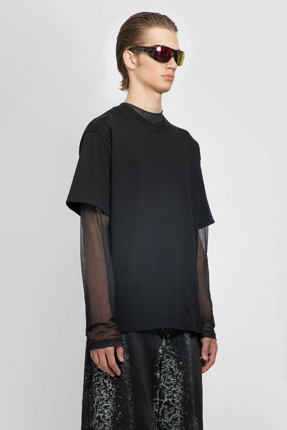 Antonioli 44 LABEL GROUP MAN BLACK T-SHIRTS & TANK TOPS Moda