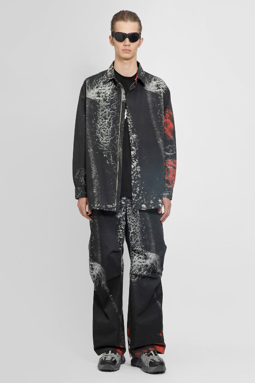 Antonioli 44 LABEL GROUP MAN BLACK TROUSERS Nuovo