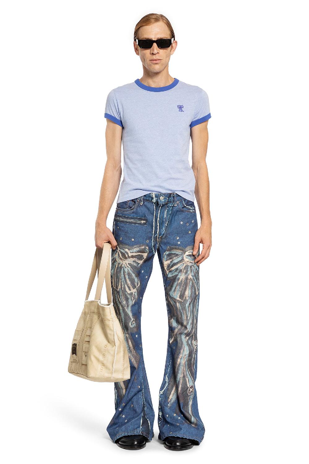 Antonioli ACNE STUDIOS MAN BLUE T-SHIRTS & TANK TOPS Sconto