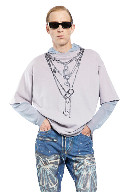 Antonioli ACNE STUDIOS MAN GREY T-SHIRTS & TANK TOPS Vendita Calda