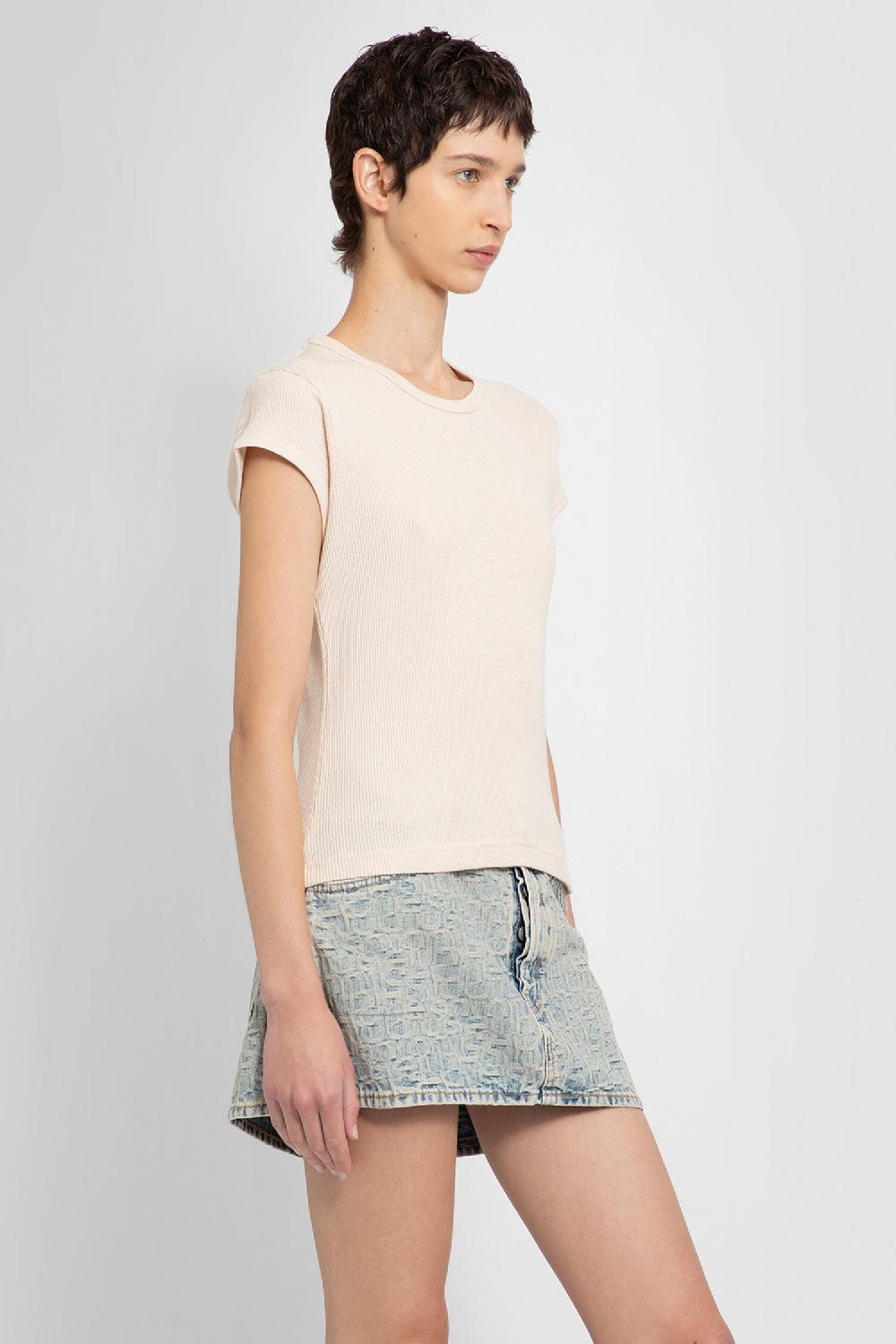 Antonioli ACNE STUDIOS WOMAN BEIGE T-SHIRTS & TANK TOPS Qualità Garantita