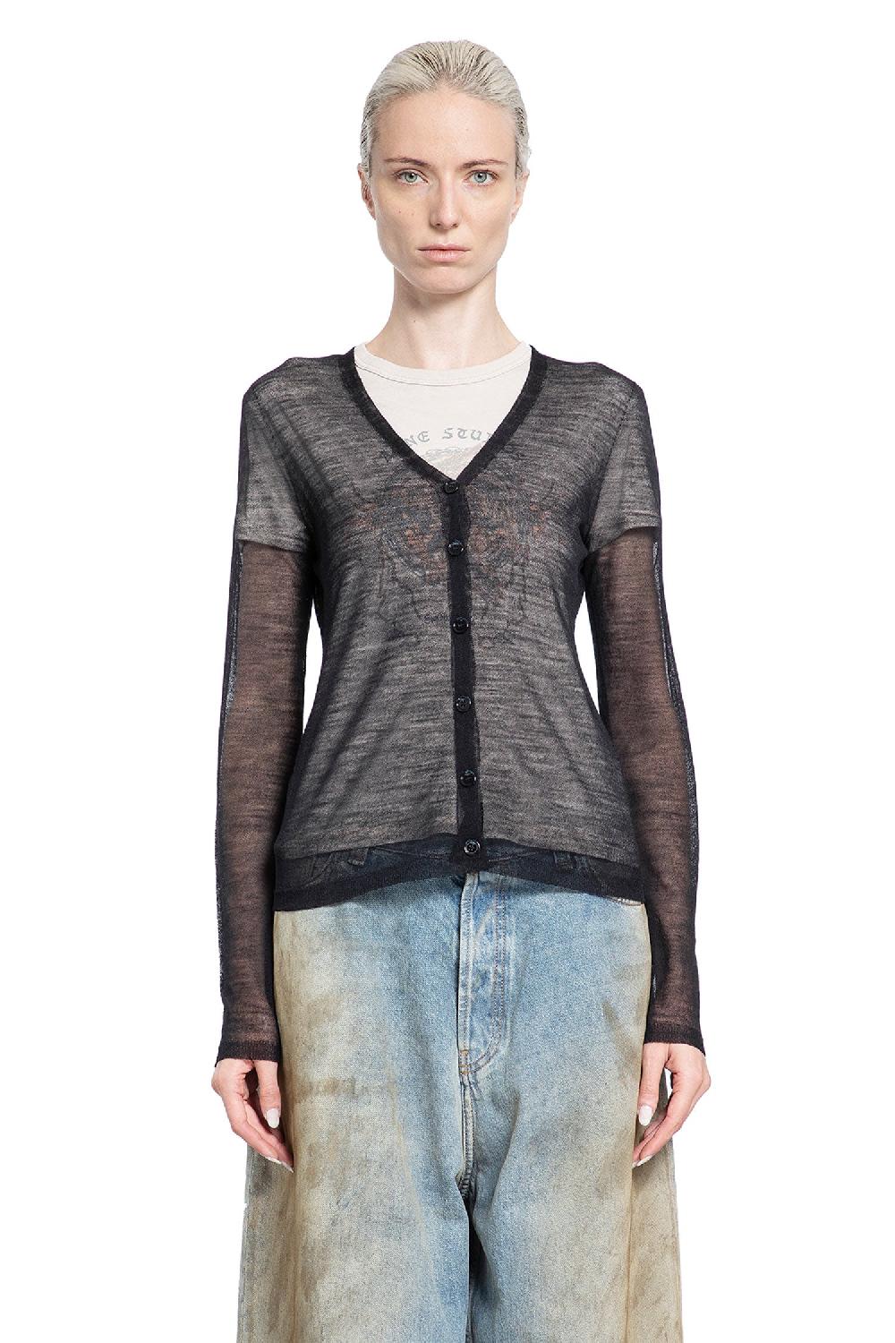 Antonioli ACNE STUDIOS WOMAN BLACK KNITWEAR Prezzo Ridotto