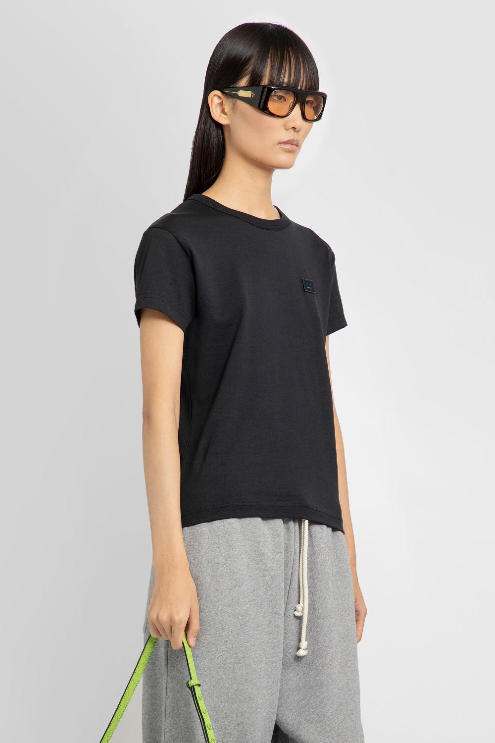 Antonioli ACNE STUDIOS WOMAN BLACK T-SHIRTS & TANK TOPS Offerta speciale della fabbrica
