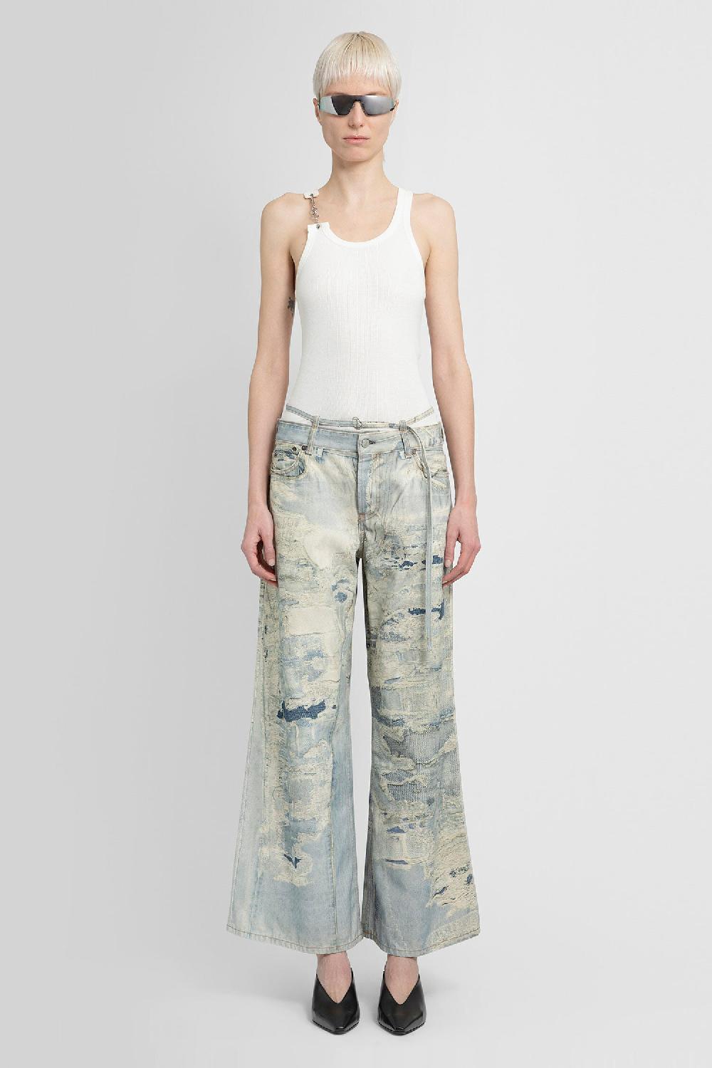Antonioli ACNE STUDIOS WOMAN BLUE TROUSERS Vendite Flash
