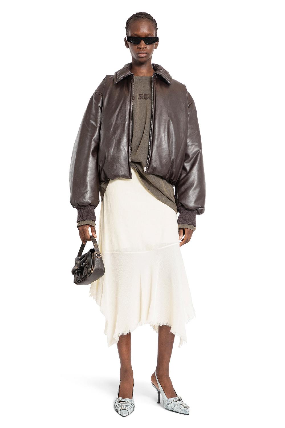 Antonioli ACNE STUDIOS WOMAN BROWN SHIRTS In Saldo