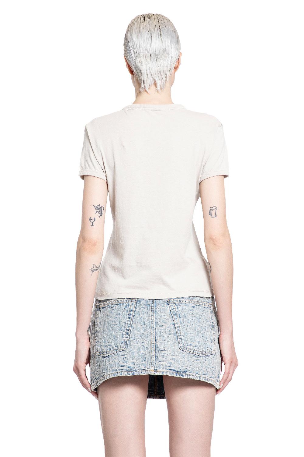 Antonioli ACNE STUDIOS WOMAN GREY T-SHIRTS & TANK TOPS Qualità