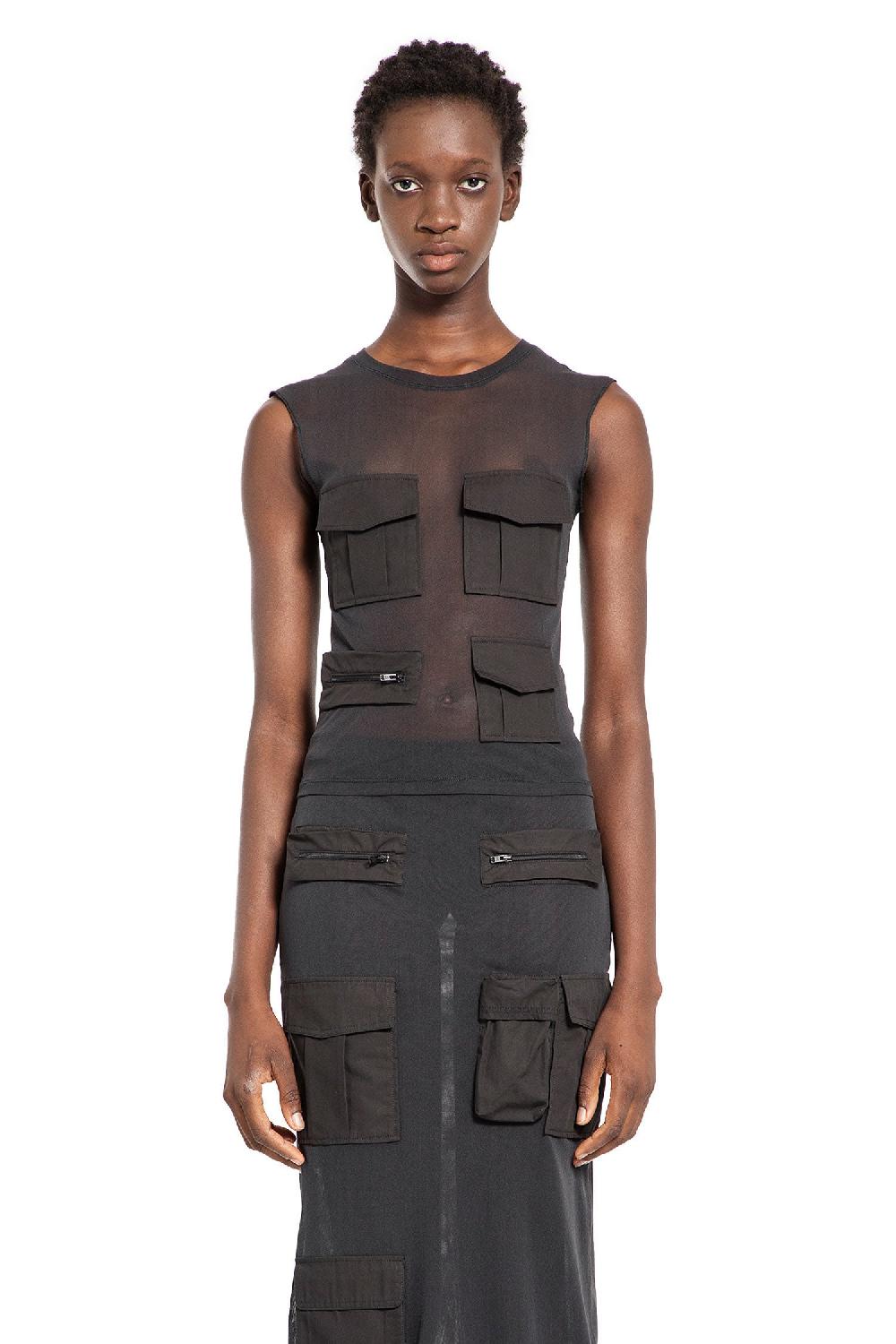 Antonioli ACNE STUDIOS WOMAN GREY T-SHIRTS & TANK TOPS Vendita