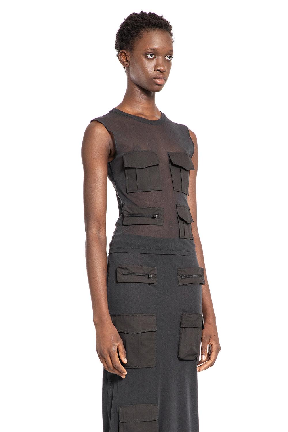 Antonioli ACNE STUDIOS WOMAN GREY T-SHIRTS & TANK TOPS Vendita
