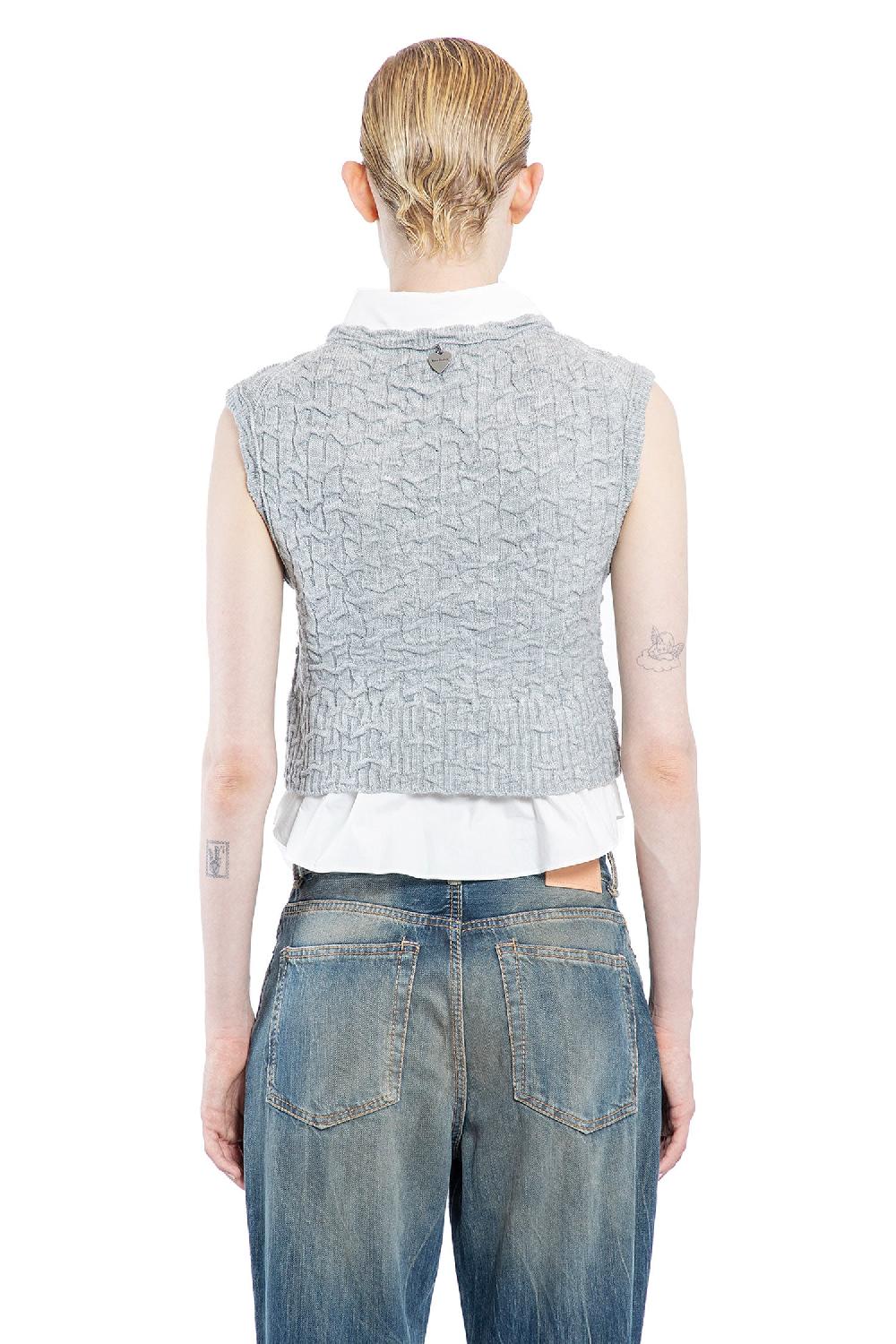 Antonioli ACNE STUDIOS WOMAN GREY VESTS Soddisfazione Garantita