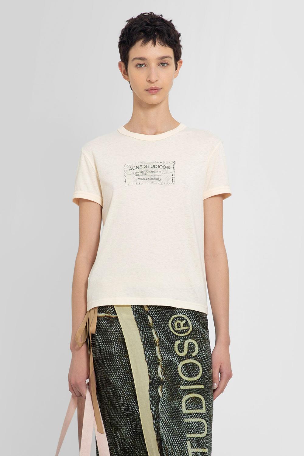 Antonioli ACNE STUDIOS WOMAN ORANGE T-SHIRTS & TANK TOPS Fino Al -60%